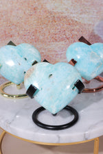 Caribbean Calcite Heart | Intuitively Chosen Carving Tali & Loz Crystals