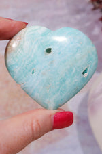Caribbean Calcite Heart | Intuitively Chosen Carving Tali & Loz Crystals