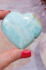 Caribbean Calcite Heart | Intuitively Chosen Carving Tali & Loz Crystals