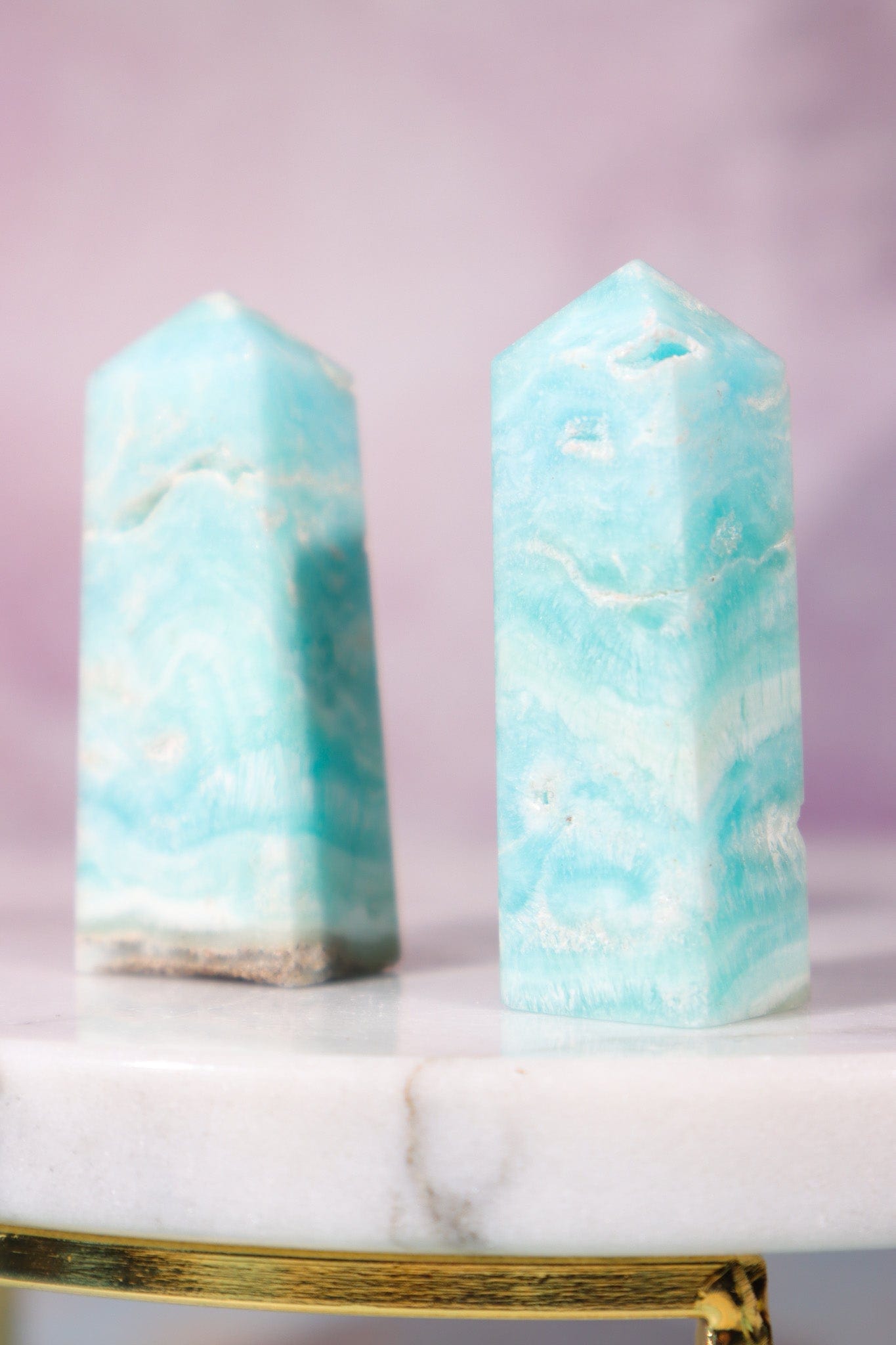 Caribbean Calcite Towers 5cm, Intuitively Chosen Tali & Loz Crystals