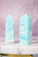 Caribbean Calcite Towers 5cm, Intuitively Chosen Tali & Loz Crystals