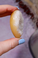Carnelian Heart with White Quartz Druzy - 6cm, Brazil, Sold as Seen Hearts Tali & Loz Crystals