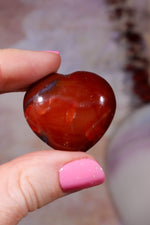 Carnelian Hearts | 30mm | Brazil Hearts Tali & Loz Crystals