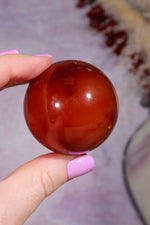 Carnelian Sphere | 4.4cm | India Spheres Tali & Loz Crystals