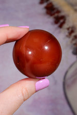 Carnelian Sphere | 4.4cm | India Spheres Tali & Loz Crystals