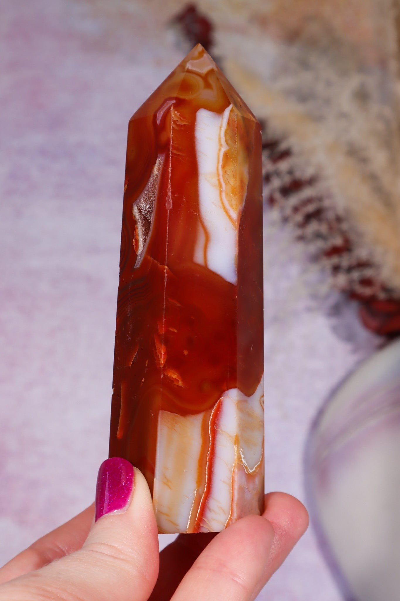 Carnelian Tower 229gr Towers Tali & Loz Crystals