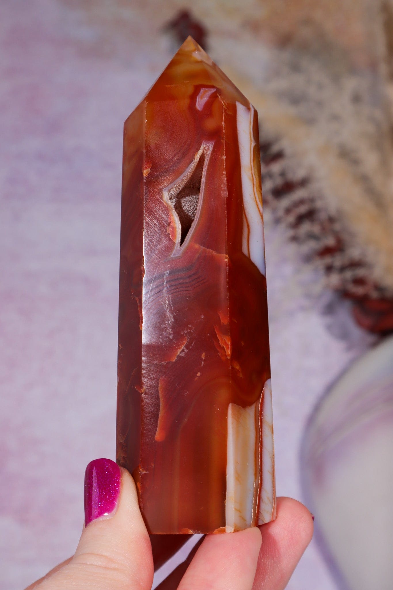 Carnelian Tower 229gr Towers Tali & Loz Crystals