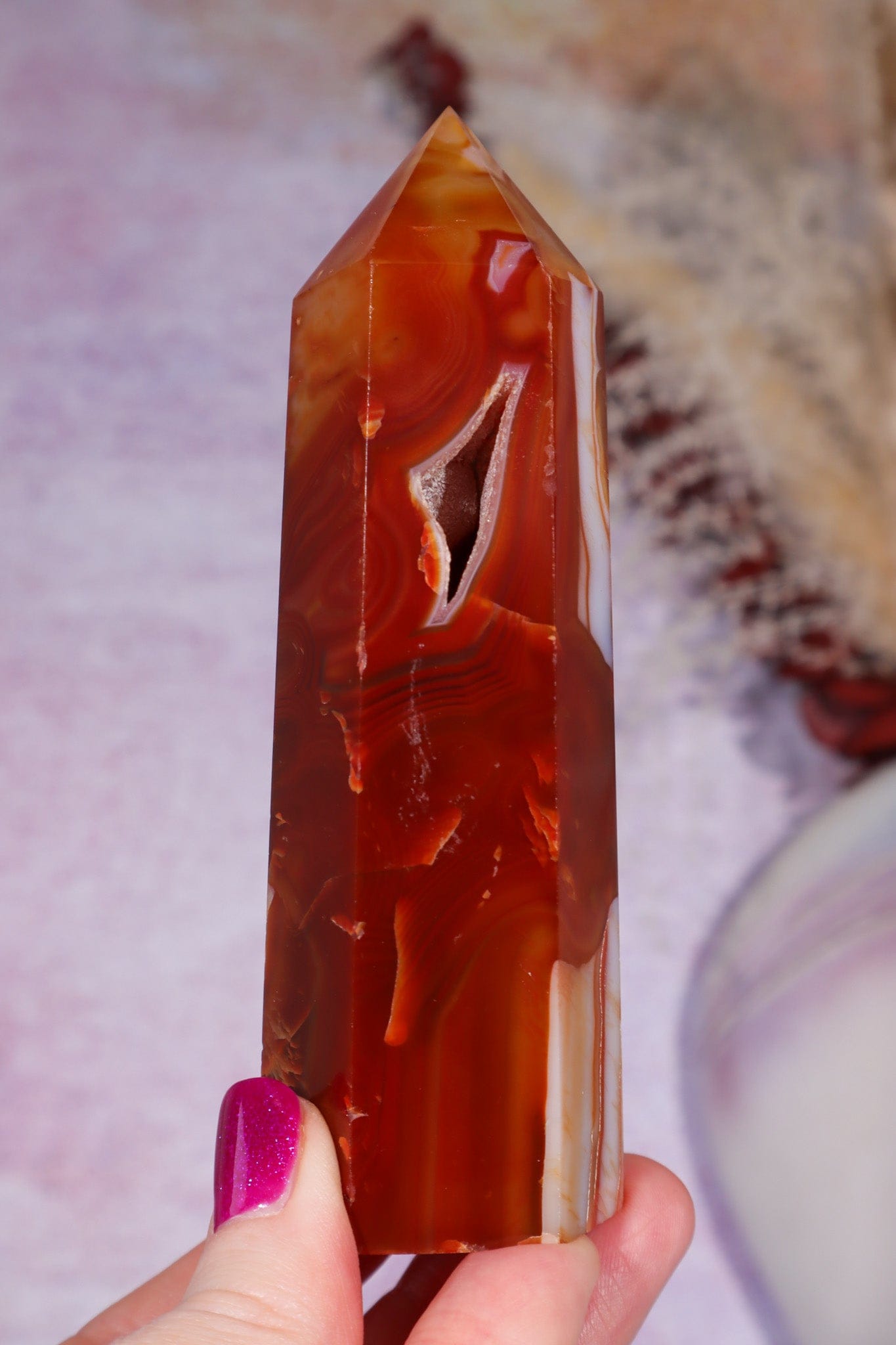 Carnelian Tower 229gr Towers Tali & Loz Crystals