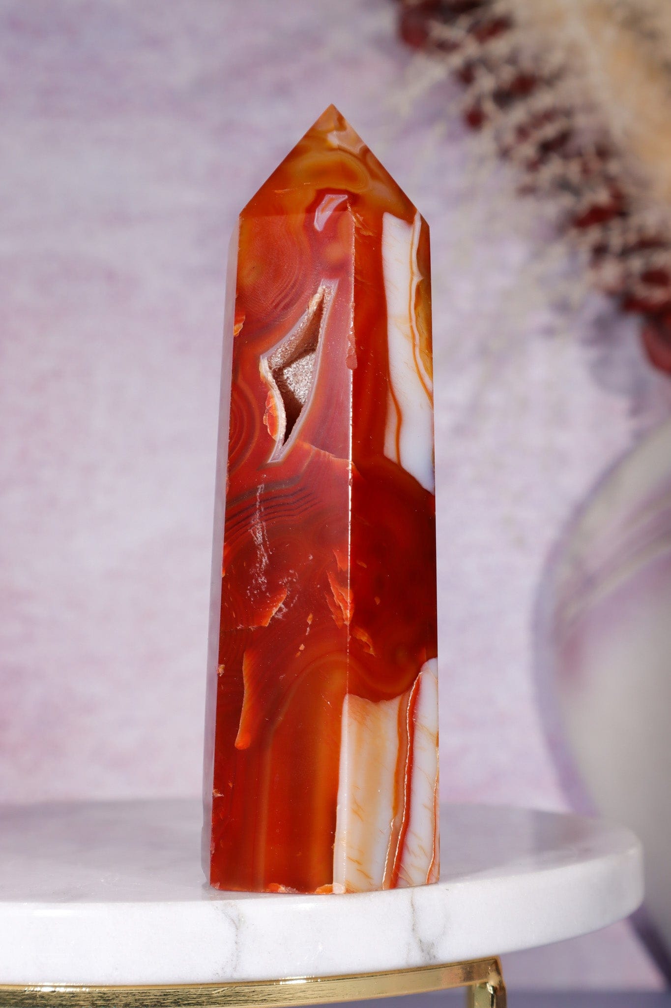 Carnelian Tower 229gr Towers Tali & Loz Crystals