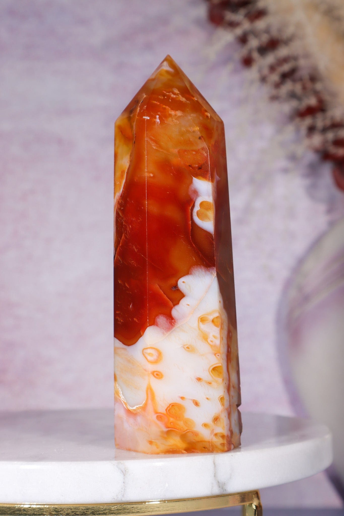 Carnelian Tower 229gr Towers Tali & Loz Crystals