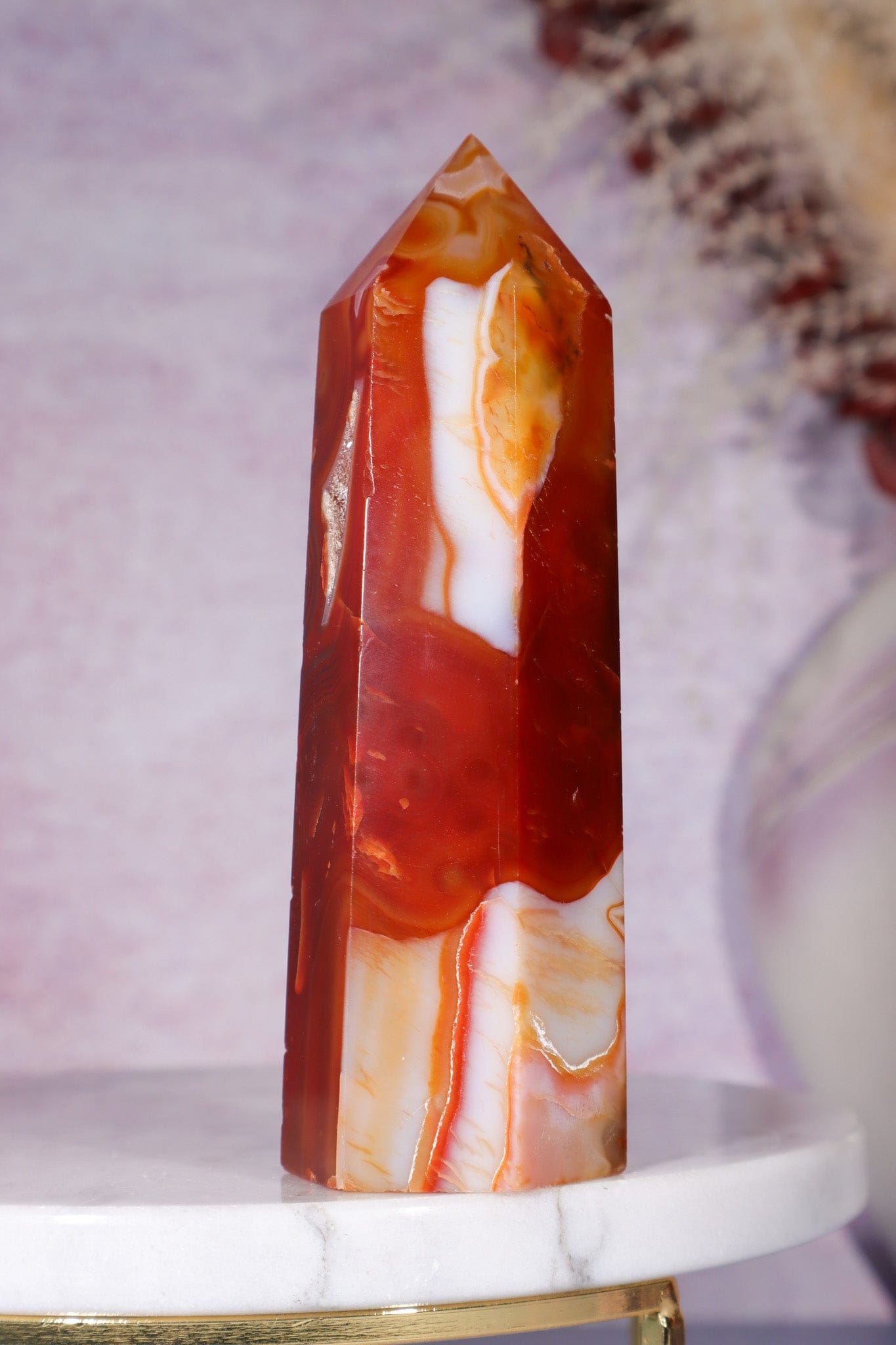 Carnelian Tower 229gr Towers Tali & Loz Crystals
