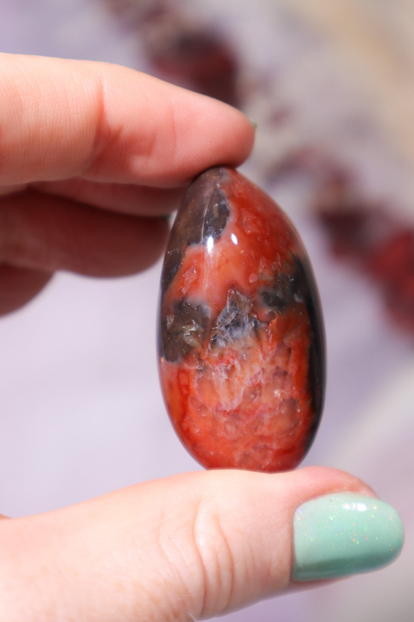 Carnelian Tumblestones Large 30-40 mm Tumblestones Tali & Loz Crystals