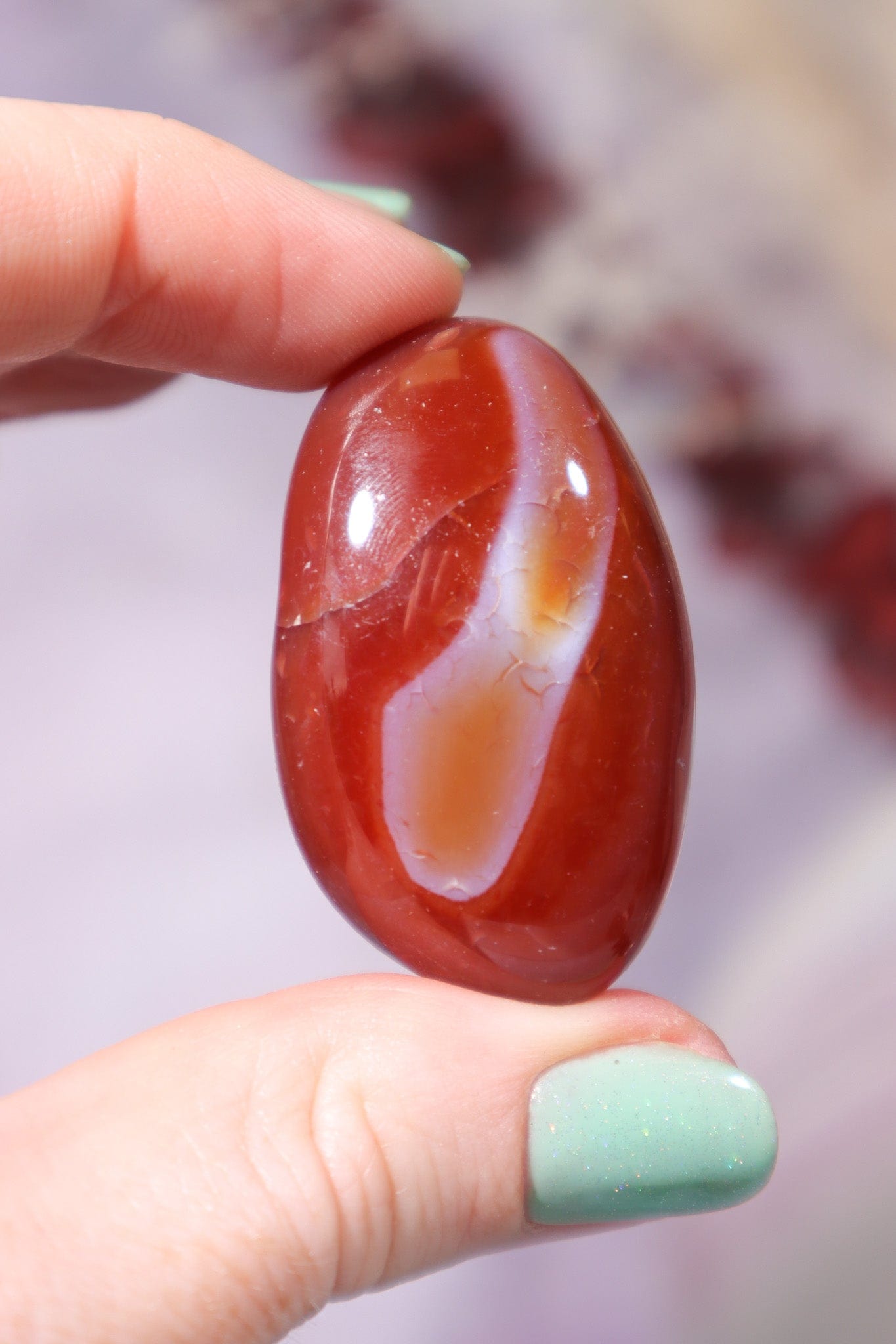 Carnelian Tumblestones Large 30-40 mm Tumblestones Tali & Loz Crystals