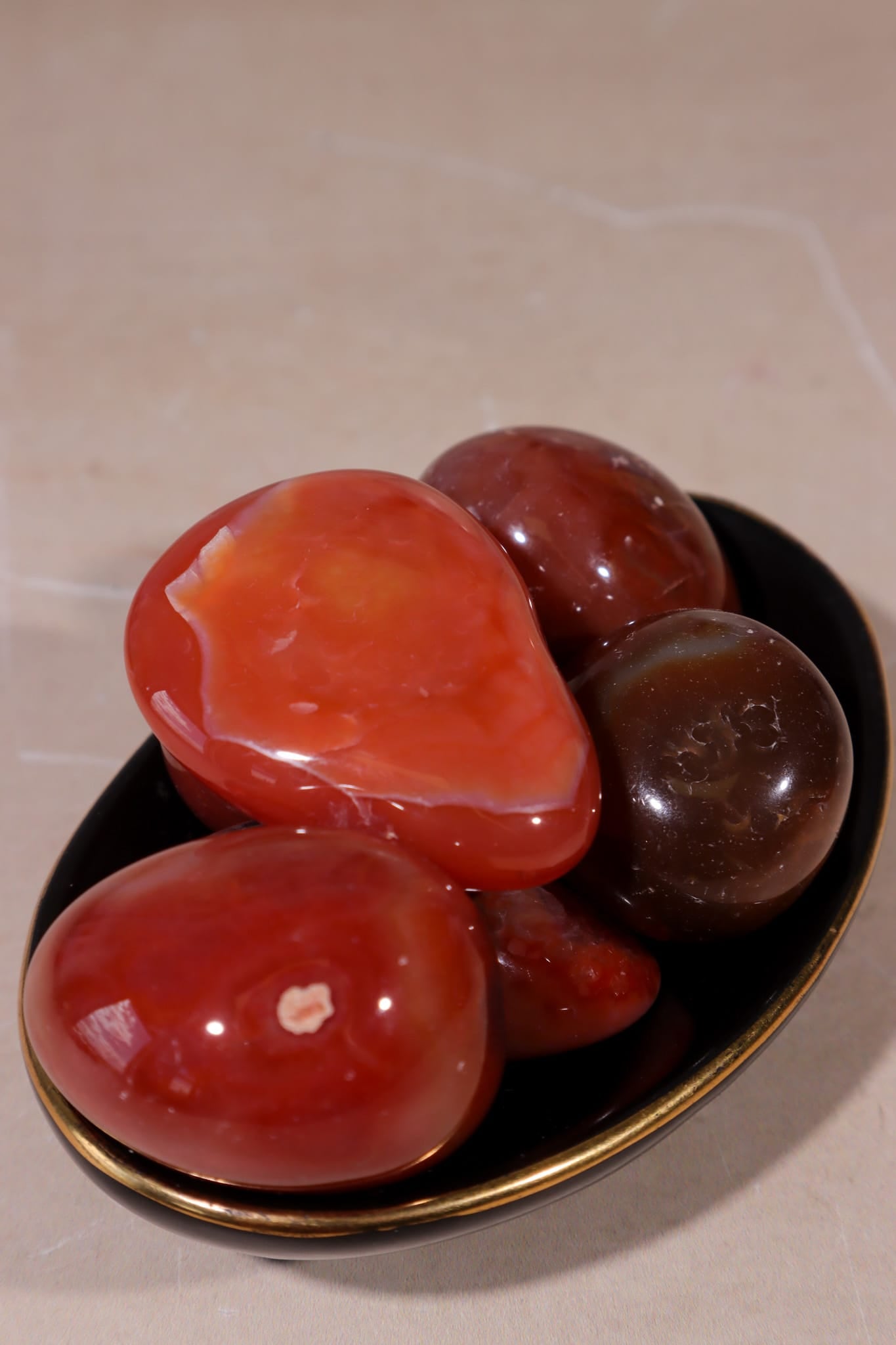 Carnelian Tumblestones | Large 30-40mm | Intuitively Chosen Tumblestones Tali & Loz Crystals
