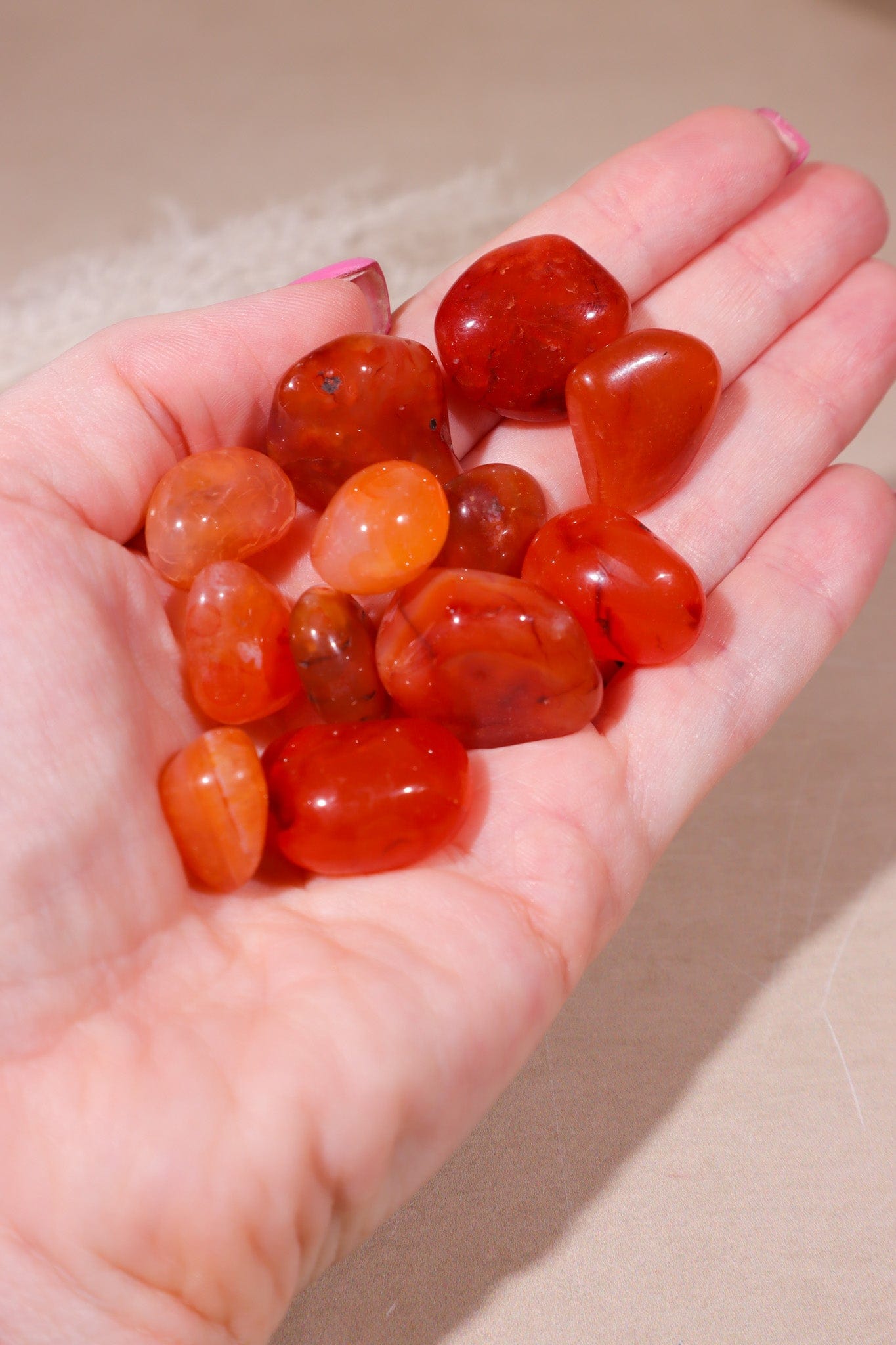 Carnelian Tumblestones Small 15-25 mm - Tali & Loz Crystals