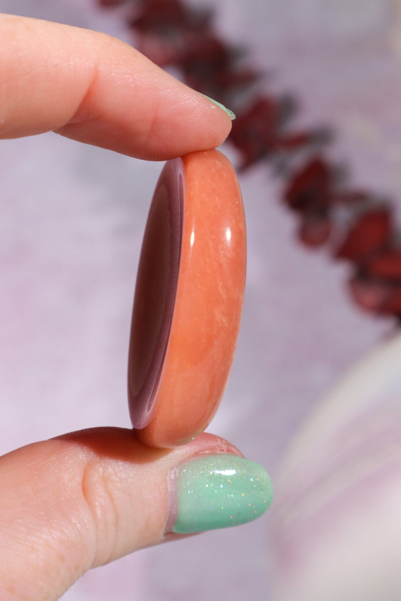 Carnelian Worry Stones 4cm, Intuitively Chosen Worry Stones Tali & Loz Crystals