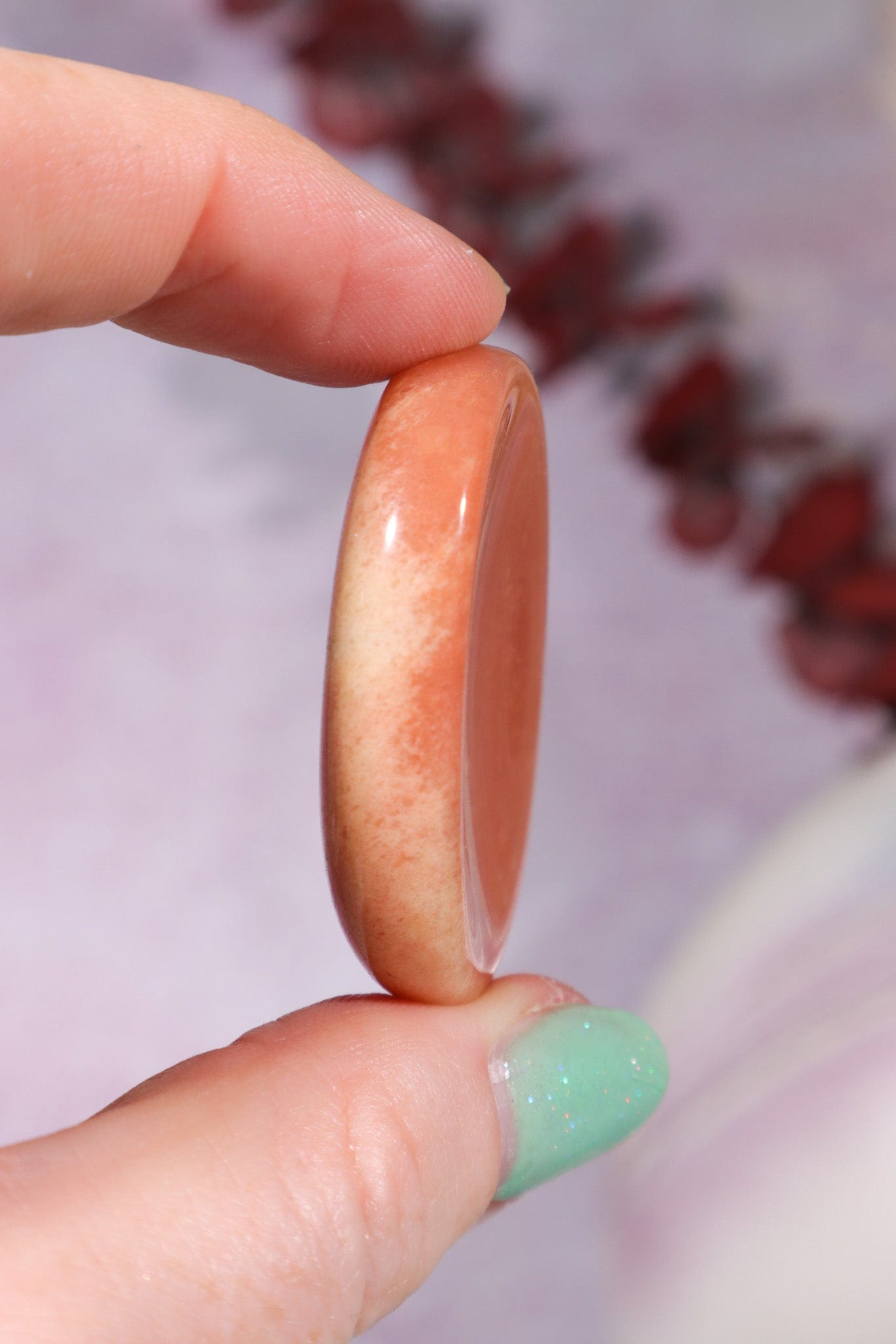 Carnelian Worry Stones 4cm, Intuitively Chosen Worry Stones Tali & Loz Crystals