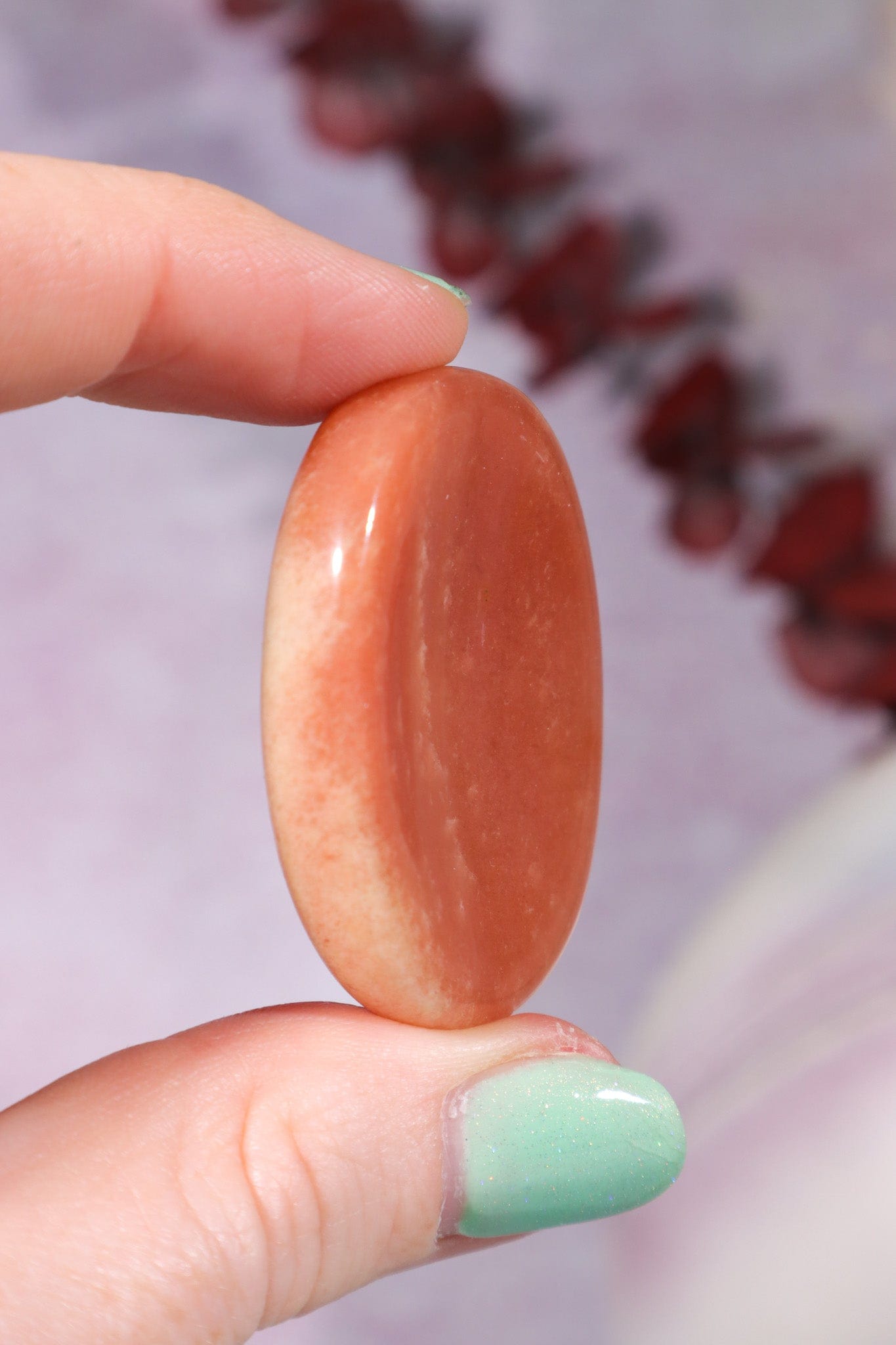 Carnelian Worry Stones 4cm, Intuitively Chosen Worry Stones Tali & Loz Crystals
