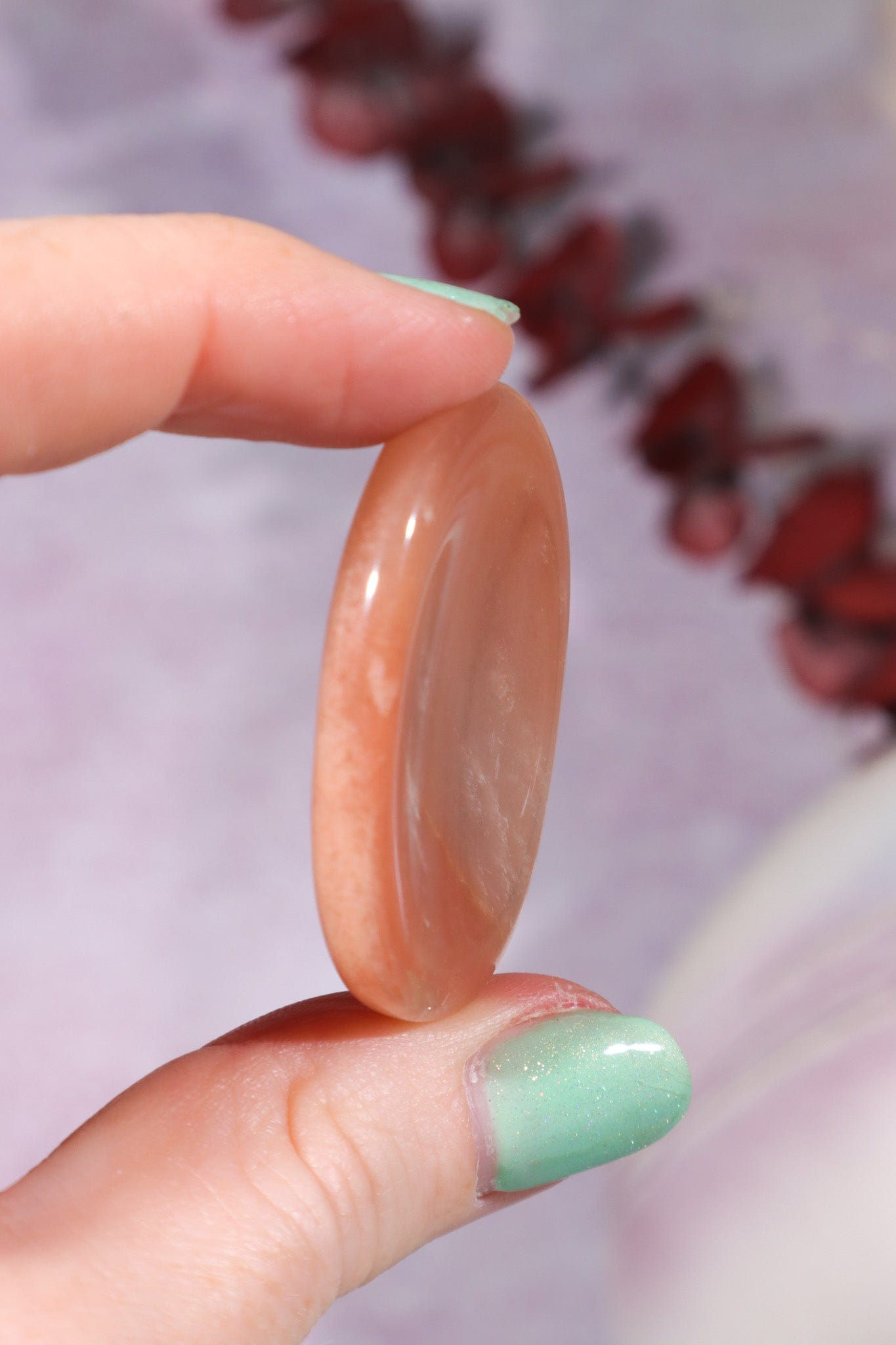 Carnelian Worry Stones 4cm, Intuitively Chosen Worry Stones Tali & Loz Crystals