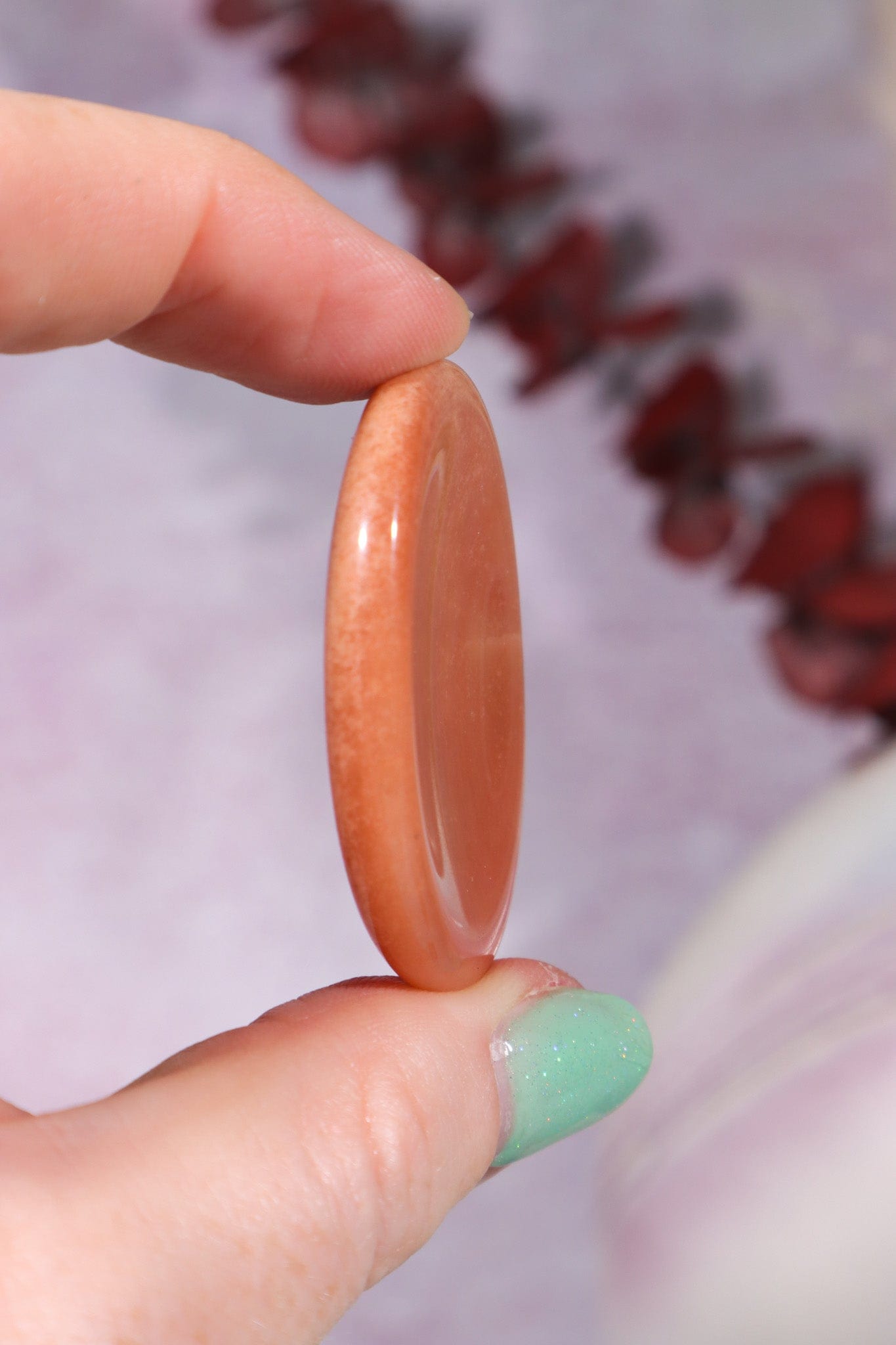 Carnelian Worry Stones 4cm, Intuitively Chosen Worry Stones Tali & Loz Crystals