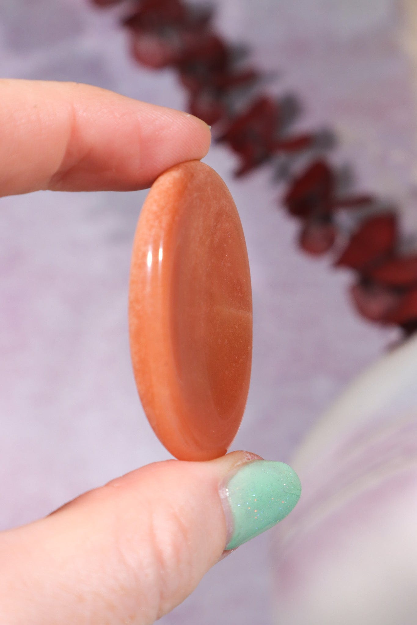 Carnelian Worry Stones 4cm, Intuitively Chosen Worry Stones Tali & Loz Crystals