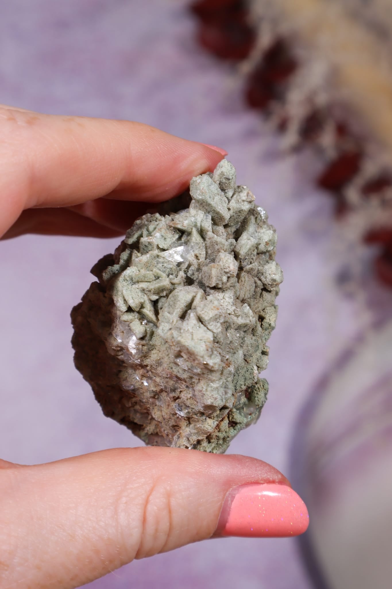 Celadonite | 38.12g | India Minerals Tali & Loz Crystals
