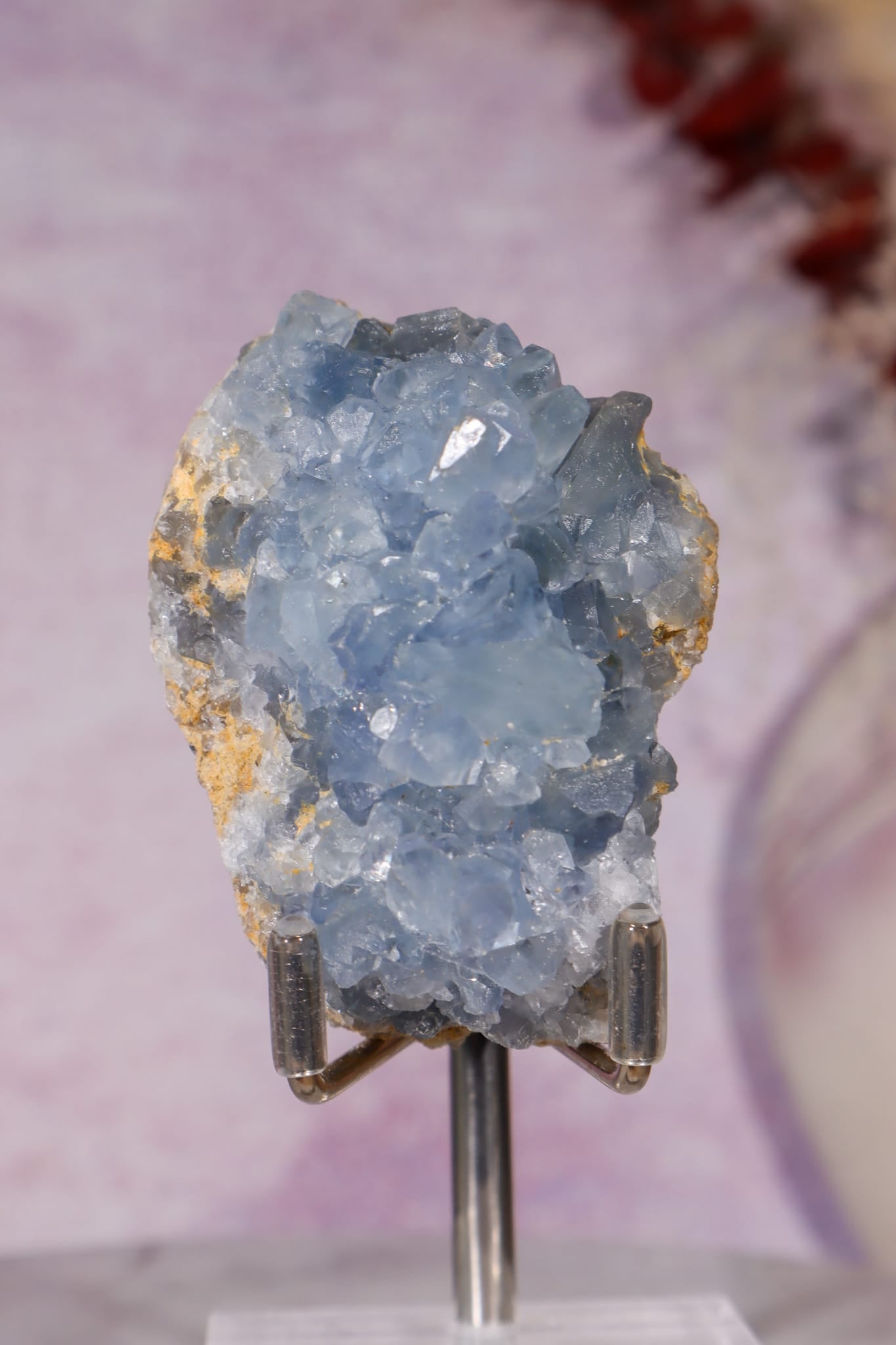Celestite Geode | 150–250g | Madagascar Mineral Specimen Tali & Loz Crystals