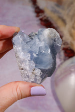 Celestite Geode | 150–250g | Madagascar Mineral Specimen Tali & Loz Crystals
