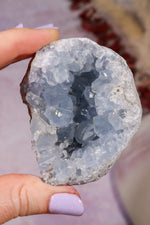 Celestite Geode | 260–350g | Madagascar Mineral Specimen Tali & Loz Crystals