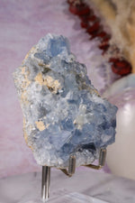 Celestite Geode | 370–400g | Madagascar Mineral Specimen Tali & Loz Crystals