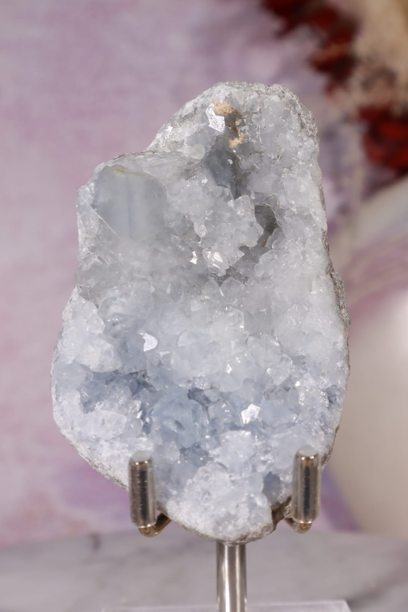 Celestite Geode (Light) | 150–190g | Madagascar Mineral Specimen Tali & Loz Crystals