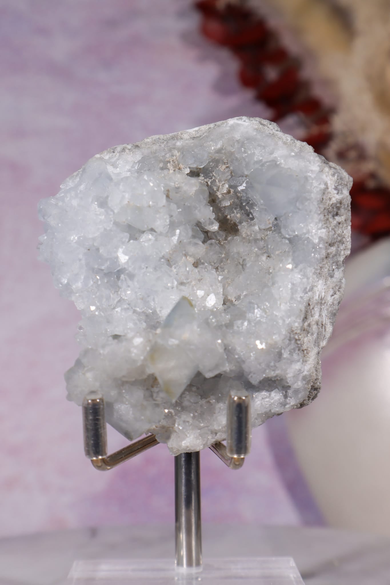 Celestite Geode (Light) | 150–190g | Madagascar Mineral Specimen Tali & Loz Crystals