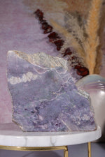 Charoite Self Standing Slice 10cm, Russia Slices Tali & Loz Crystals