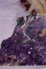 Charoite Self Standing Slice 10cm, Russia Slices Tali & Loz Crystals