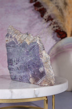 Charoite Self Standing Slice 9.5cm, Russia Slices Tali & Loz Crystals