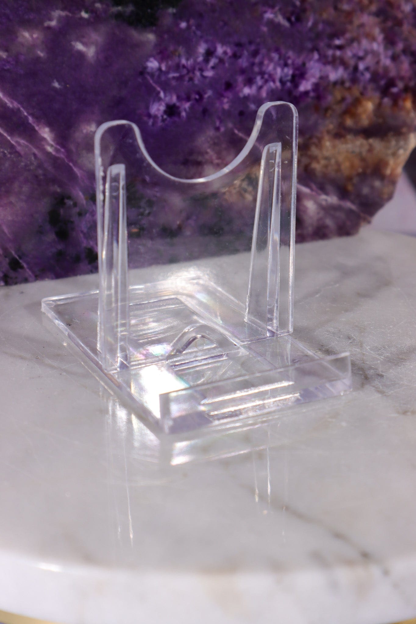 Charoite Slice 14.8cm, Russia Slices Tali & Loz Crystals