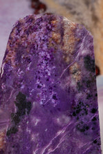 Charoite Slice 14.8cm, Russia Slices Tali & Loz Crystals