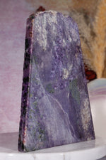 Charoite Slice 14.8cm, Russia Slices Tali & Loz Crystals