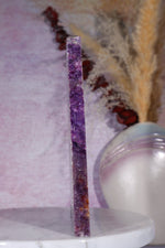 Charoite Slice 14.8cm, Russia Slices Tali & Loz Crystals