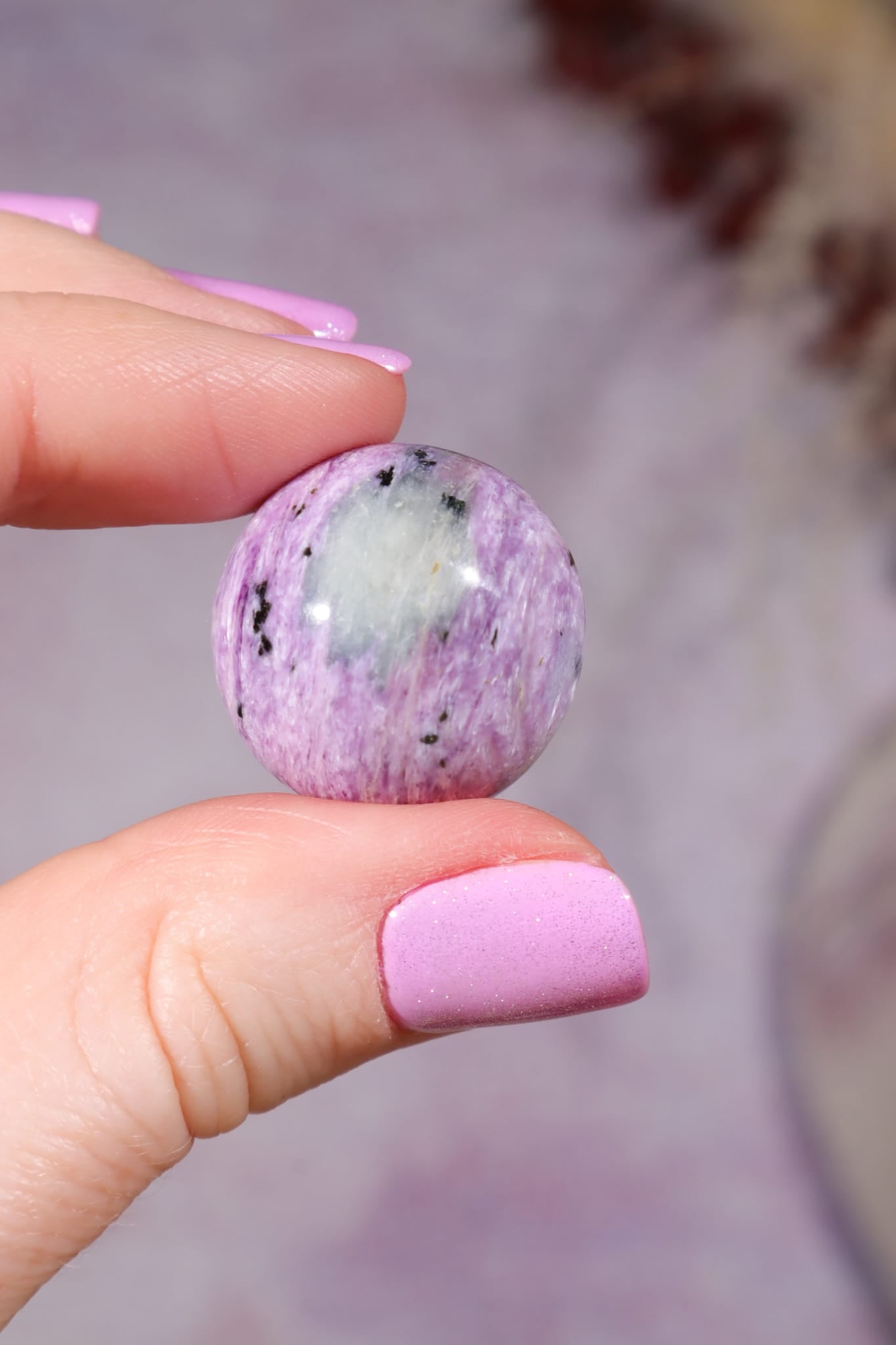 Charoite Spheres | 2cm | Russia Spheres Tali & Loz Crystals