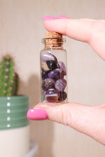 Chevron Amethyst Chip Bottles 10ml - Tali & Loz Crystals