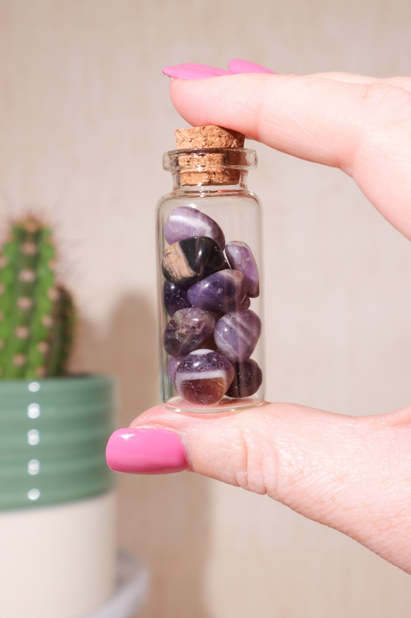 Chevron Amethyst Chip Bottles 10ml - Tali & Loz Crystals