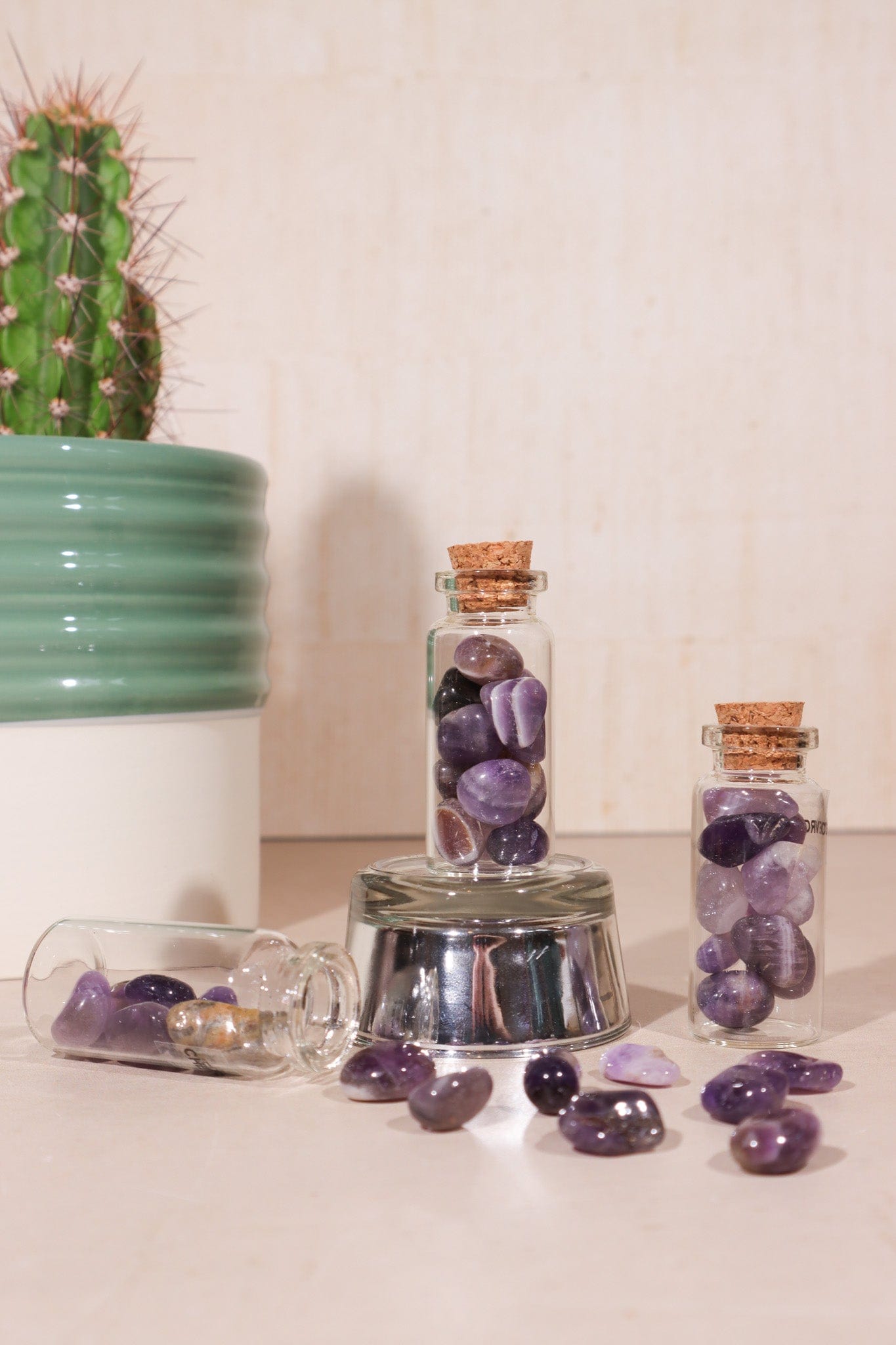 Chevron Amethyst Chip Bottles 10ml - Tali & Loz Crystals