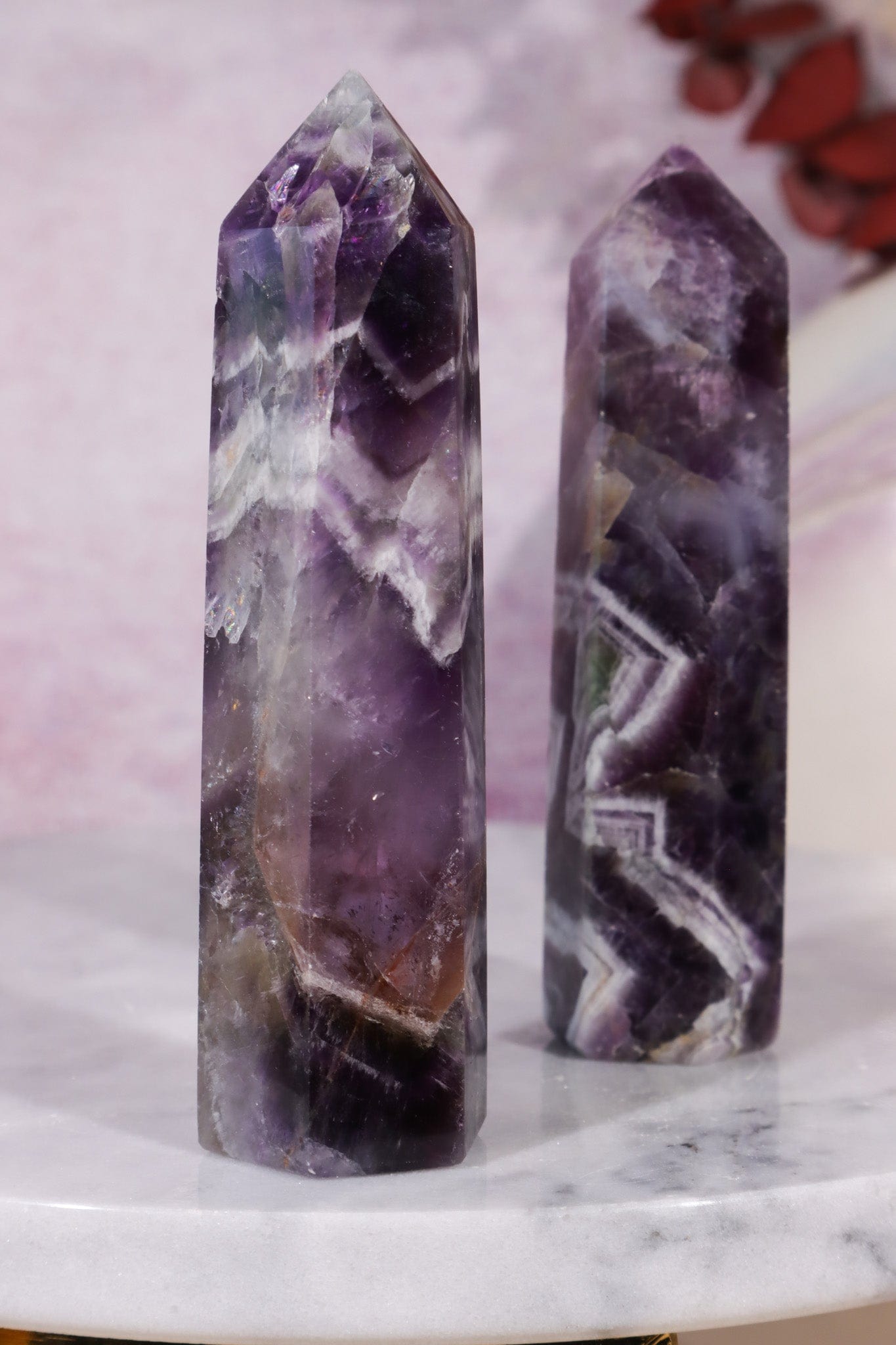Chevron Amethyst Tower 9cm Towers Tali & Loz Crystals