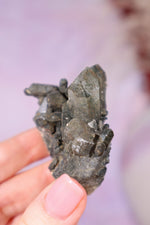 Chlorite in Quartz Cluster | 5.4 cm | Pakistan Quartz Tali & Loz Crystals