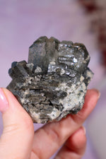 Chlorite in Quartz Cluster | 5.4 cm | Pakistan Quartz Tali & Loz Crystals