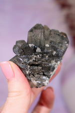Chlorite in Quartz Cluster | 5.4 cm | Pakistan Quartz Tali & Loz Crystals