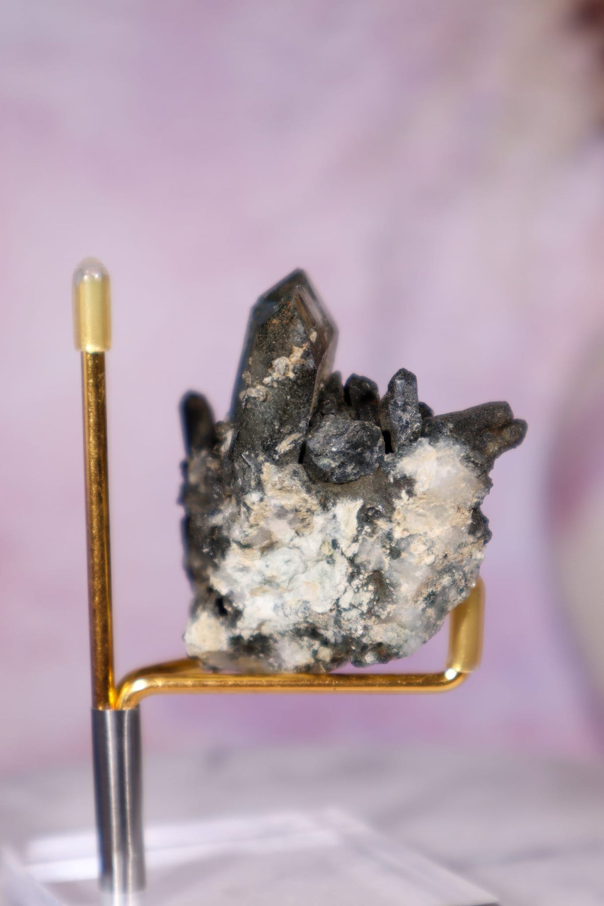 Chlorite in Quartz Cluster | 5.4 cm | Pakistan Quartz Tali & Loz Crystals