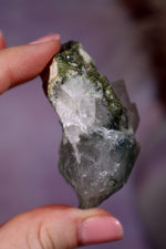 Chlorite in Quartz Cluster | 6 cm | Pakistan Quartz Tali & Loz Crystals