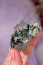 Chlorite in Quartz Cluster | 6 cm | Pakistan Quartz Tali & Loz Crystals